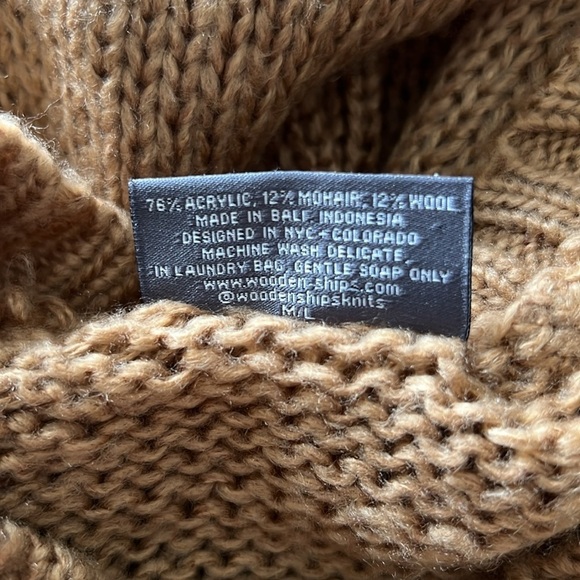 wooden ships WEEKEND Camel Crew Raglan Sweater - Picture 10 of 11